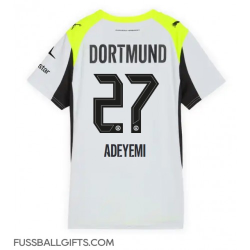 Borussia Dortmund Karim Adeyemi #27 Fußballbekleidung Auswärtstrikot Damen 2025-26 Kurzarm